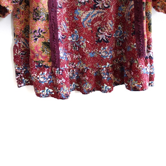 Matilda Jane Mixed Pattern Boho DressLarge Preowned - Picture 6 of 10